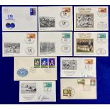 Football covers, World Cup Germany 1974, a selection of 10 Commemorative Covers inc. 4 German