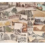 Postcards, a London Suburbs selection of a[prox. 86 cards, with good RPs of Hammersmith Broadway,