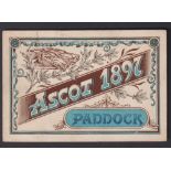 Horseracing, Royal Ascot, a rectangular card Paddock Pass for 1897, printed back, no 1568, price £
