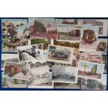 Postcards, Rail, a similar selection of approx. 50 cards of USA trams, trolley buses, trains, and