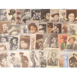 Postcards, Cinema, a good selection of 40 Westerns film stars inc. Gene Autry, The Cartwrights, Andy