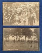 Postcards, Aviation, Crash of Colonel F.S. Cody’s plane at Cove Common Farnborough on 7th August