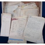 Wymondham (Norfolk) Church Archive, a large qty. of receipts, bills, accounts, handbills, pamphlets,