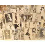 Postcards, Cinema, a collection of approx. 50 glamorous film star/pin-ups. Includes Ava Gardner,