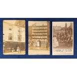Postcards, Northampton, Shop Fronts, People’s Cafe Gold Street, Butchers unknown, Staff of F.