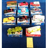 Model Vehicles, 11 boxed Tomica vehicles to comprise Pontiac Firebird Transam, Chevrolet Corvette