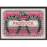 Horseracing, Royal Ascot, a rectangular card Paddock Pass for 1891, printed back, no 3537, price £