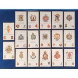 Postcards, Military, a selection of 17 Regimental Badges, published by Gale & Polden, inc. Black