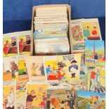 Postcards, Comic, a collection of approx. 440 modern comic cards (1950s-1980s). Artists include