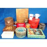 Collectables, Advertising, a collection of 12 antique and vintage tins (Carson's Mascot