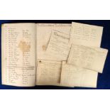 Ephemera, Lancashire, Ramsbottom Baptist Church attendance register, 300+pp folio ledger of