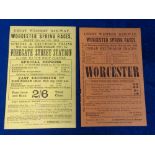 Horseracing / Railways, two early GWR excursion flyers advertising trips from Birmingham &