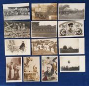 Postcards, selection of RPs inc. Suffolk Show 1910 Rifle Shooting (2), Edward VIII Shrovetide