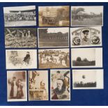 Postcards, selection of RPs inc. Suffolk Show 1910 Rifle Shooting (2), Edward VIII Shrovetide