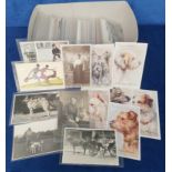 Postcards, Dogs 200+ cards featuring various breeds of dog, photographic and artist drawn, breeds