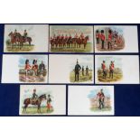 Postcards, Military, a good selection of 8 early military cards (undivided backs) mainly illustrated