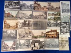 Postcards, Surrey, a mixed collection of approx. 106 cards, with Guildford, Godstone, Horley,