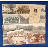 Postcards, Northamptonshire, better selection, inc. RP, Hunt near Oundle 1912, Bootmakers March to