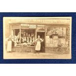 Postcard, Northampton, W. Hillson Grocers at Durst