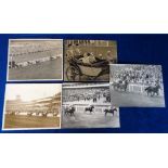 Horseracing, Royal Ascot, a collection of 5 b/w press photographs, 8" x 10", an action shot