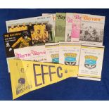 Football programmes, East Fife, a collection of 14