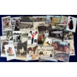 Postcards, Horses and Ponies, 95+ cards showing named racehorses (Gay Boy, Flambeau, Rocksand,