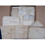 Deeds, Documents and Indentures, Gloucestershire, approx. 120 mainly vellum documents 1725-1955