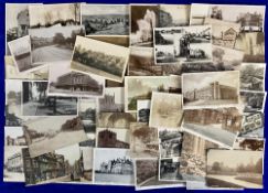 Postcards, Yorkshire, a selection of approx. 64 cards, with RPs of Baildon Moor, North Ferriby