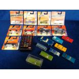 Model Vehicles, 19 assorted vehicles to comprise 9 carded, unopened models ('75 Chevy Stepside, 1963