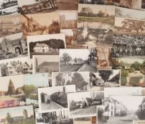 Postcards, Kent, a collection of approx. 96 cards of Kent, with RPs of Staplehurst Village,