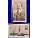 Postcards, Exploration, 2 RPs featuring Captain Scott, inc. portrait published by Rotary no.
