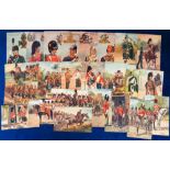 Postcards, Military, a collection of 4 sets of 6 Tuck published military Oilettes illustrated by