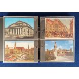Postcards, a mixed age collection of approx. 400 cards in 3 modern albums, with children's TV (
