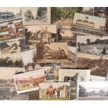 Postcards, mixed selection, inc. Surrey and outer London, Topographical, Views, Buildings street