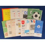 Football programmes, a selection of 15 Foreign Int