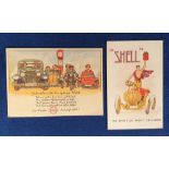 Postcards, Advertising, Motoring, Shell ‘The Spirit of many Triumphs’, Standard Oil/Esso, German