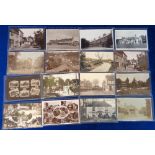 Postcards, Buckinghamshire, a collection of approx. 40 cards of Iver Bucks, with RPs of Thorney