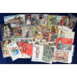 Postcards, approx. 100 Tuck's artist drawn cards featuring a wide range of subjects including some