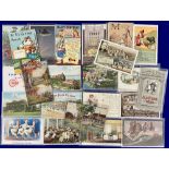 Postcards, Advertising, American, 23 cards to incl