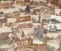 Postcards, Surrey, a mixed collection of approx. 1