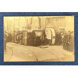 Postcard, an RP of the Carshalton Surrey tram acci