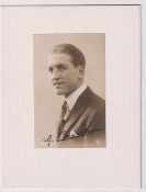 Boxing autograph, Georges Carpentier, French boxer