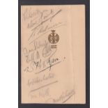 Autographs, Donald Campbell, Land & Water Speed re