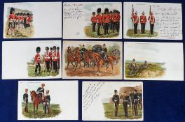 Postcards, Military, a selection of 8 early milita