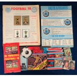 Football stickers, 2 albums both without covers, Panini, Football 78 almost complete (21 stickers