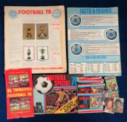 Football stickers, 2 albums both without covers, Panini, Football 78 almost complete (21 stickers