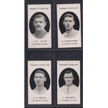 Cigarette cards, Taddy, Prominent Footballers (London Mixture) Tottenham Hotspur, 4 cards, 'Tiny'