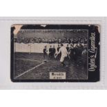 Cigarette card, Ogden's, Tabs, Football card 'Meredith at Work' (fair, edge knocks, some sl paper