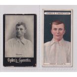 Cigarette cards, Ogden's, S Bloomer, Derby County, two different cards, Tabs General Interest item