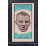 Trade card, Clevedon Confectionery, Football Club Managers, type card, no 30, W Shankley,